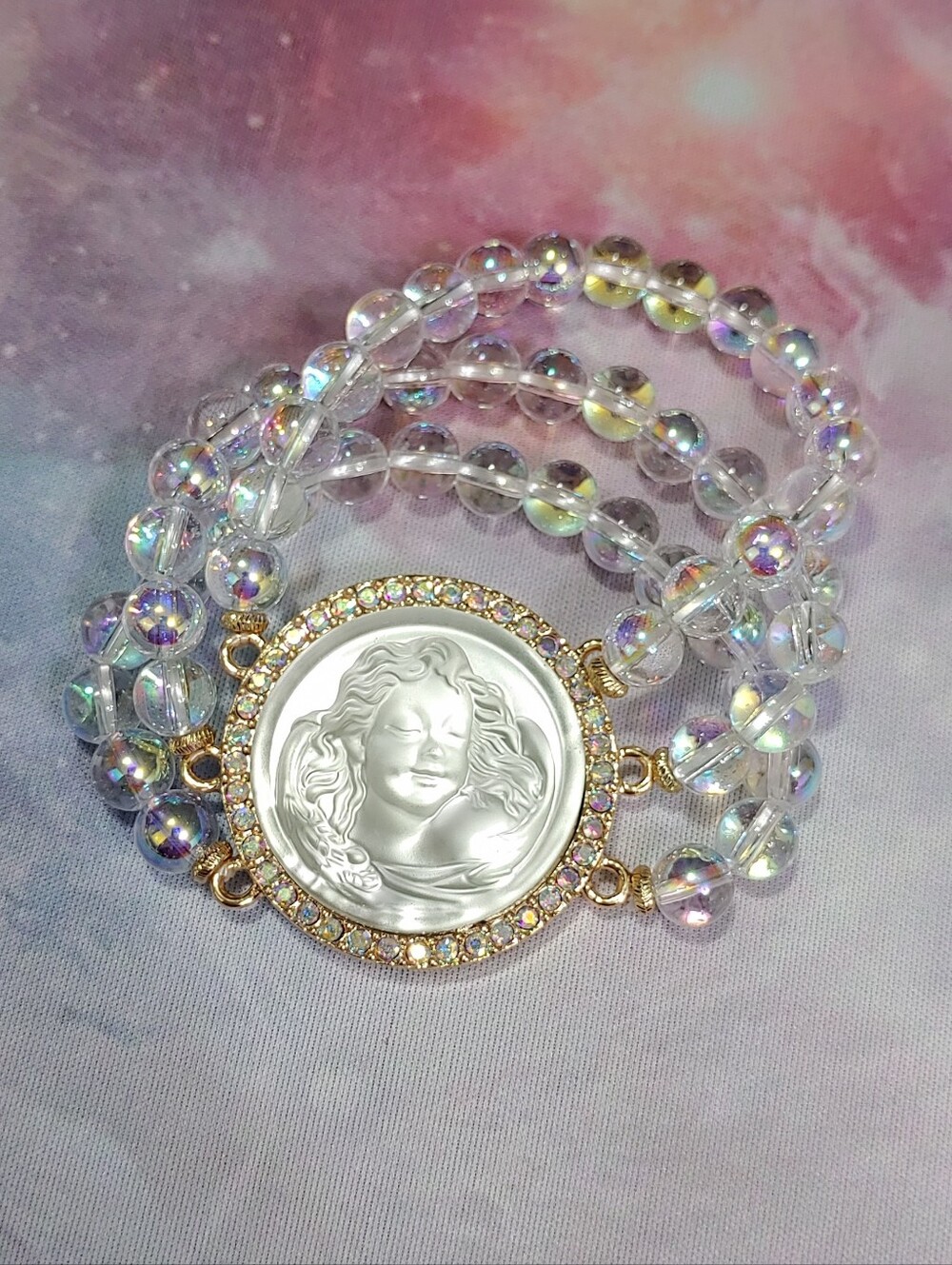 Kirks Folly Iridescent Angel Bracelet